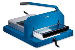 Dahle Heavy-duty Guillotine Spindle Cutting Length 430mm Capacity 480x 80gsm Area 760x650mm Blue Ref 846
