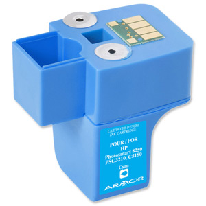 Armor Compatible Inkjet Cartridge Page Yield 350pp Cyan [HP No.363 C8771EE Equivalent] Ref K12272