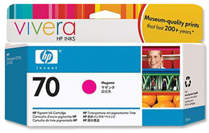 Hewlett Packard [HP] No. 70 Inkjet Cartridge 130mL Magenta Ref C9453A