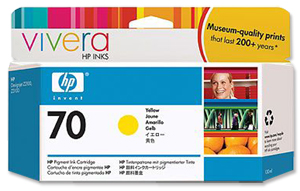 Hewlett Packard [HP] No. 70 Inkjet Cartridge 130mL Yellow Ref C9454A