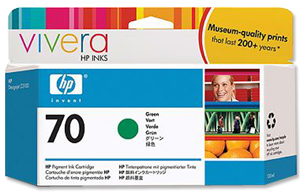 Hewlett Packard [HP] No. 70 Inkjet Cartridge 130mL Green Ref C9457A