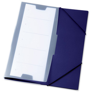 Durable Office Coach Elasticated Folder Plus Dark Blue Ref 2472/07 [Pack 10]