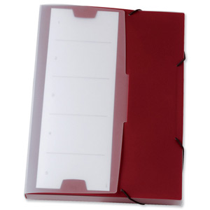 Durable Office Coach Polypropylene Box Wallet 25mm Capacity Small Bordeaux Ref 2473/31 [Pack 5]