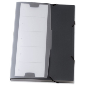 Durable Office Coach Polypropylene Box Wallet 25mm Capacity Small Graphite Ref 2473/57 [Pack 5]