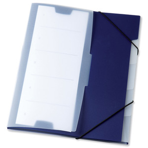 Durable Office Coach Five Part Index File Dark Blue Ref 2475/07 [Pack 5]