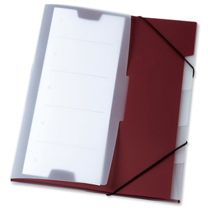 Durable Office Coach Five Part Index File Bordeaux Ref 2475/31 [Pack 5]