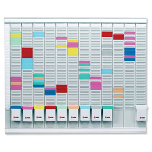 Nobo Maxi T-Card Kit 32 Slot 12x Size 2 Panels 1x Index Panel plus Cards Links and Inserts Ref 32938864