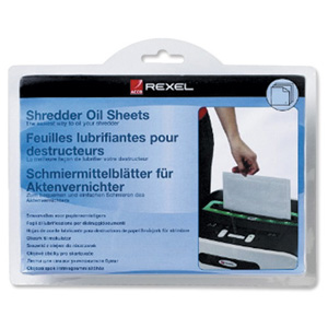 Rexel Oil Sheets in Envelope Design for for Monthly Even Lubrication of Shredder Ref 2101949 [Pack 20]