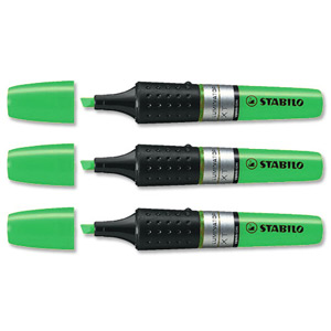 Stabilo Boss Luminator Highlighter Double Capacity Green Ref 71-33 [Pack 5]