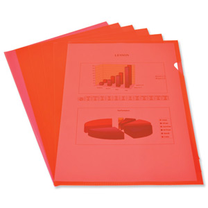 Elba Cut Flush Folder 80 Micron A4 Open Two Sides Red Ref 100206550 [Pack 100]