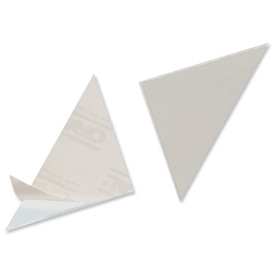 Durable Cornerfix Corner Filing Pockets Soft PVC Self-adhesive 75mm Ref 8281 [Pack 100]