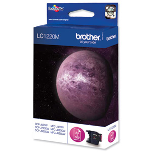 Brother Inkjet Cartridge Page Life 300pp Magenta Ref LC1220M Ident: 694G