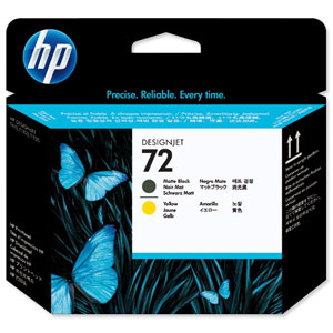 Hewlett Packard [HP] No. 72 Inkjet Cartridge Matt Black & Yellow Ref C9384A
