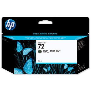 Hewlett Packard [HP] No. 72 Inkjet Cartridge 130ml Matt Black Ref C9403A