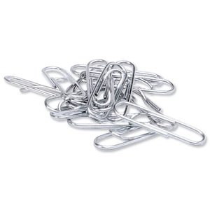 5 Star Paperclips Metal Large 33mm Lipped [Pack 10x100]