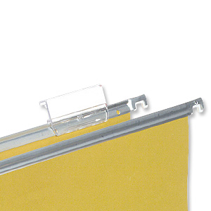 5 Star Tabs Plastic for Clenched Bar Suspension File Clear Ref 100331402 [Pack 50]