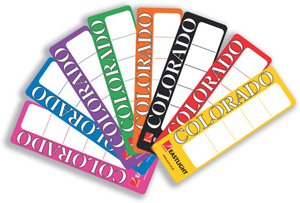 Eastlight Colorado Replacement Spine Labels 190x60mm Assorted Ref 29310 [Pack 100]