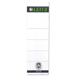 Leitz Replacement Spine Labels for Standard Board Lever Arch File Ref 1642-00-85 [Pack 10]
