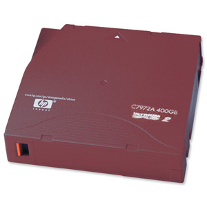 Hewlett Packard [HP] LTO-2 Ultrium Data Tape Cartridge 400GB 609m Ref C7972A