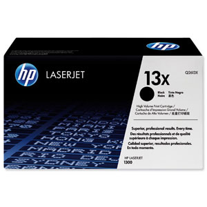 Hewlett Packard [HP] No. 13X Laser Toner Cartridge Page Life 4000pp Black Ref Q2613X Ident: 814G