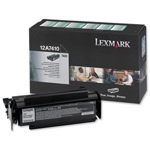 Lexmark Laser Toner Cartridge Return Program Page Life 5000pp Black [for T420] Ref 12A7410