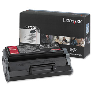 Lexmark Laser Toner Cartridge Return Program Page Life 6000pp Black [for E321] Ref 12A7305