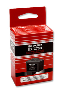 Sharp Fax Inkjet Cartridge Page Life 600pp Black Ref UX-C70B Ident: 834C