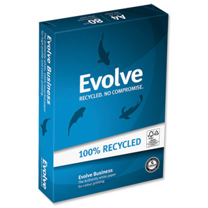 Evolve Business Paper Premium Recycled Ream-Wrapped 80gsm A4 White Ref 85093 [500 Sheets]