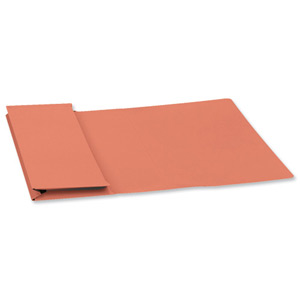 Guildhall Document Wallet Full Flap 315gsm Capacity 35mm Foolscap Orange Ref PW2-ORGZ [Pack 50]