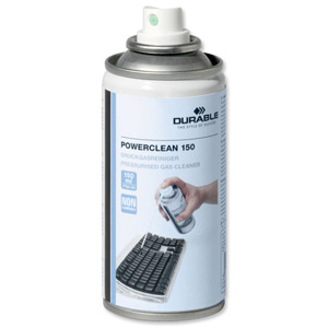 Durable Powerclean Air Duster Gas Cleaner Non-Flammable CFC Free Ozone Friendly 150ml Ref 5715