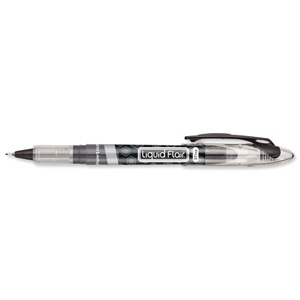 Paper Mate Liquid Flair Fineliner Pen Extra Fine 0.6mm Tip 0.3mm Line Black Ref S0191123 [Pack 12]