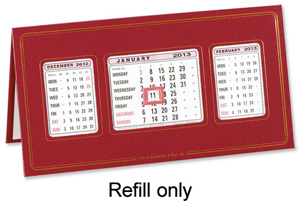 At-a-Glance 2013 Refill Dates for At a Glance Calendar 3S Ref 3SR