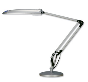 Helix Classic Desk Lamp Fluorescent 11W Titanium Ref VL2020