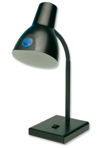 Helix Classic GLS Table Lamp 60W Black Ref VL5010