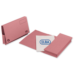 Elba Probate Wallets Manilla 315gsm Full Flap Foolscap Pink Ref 100090052 [Pack 25]