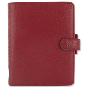 Filofax Finsbury Personal Organiser for Paper 81x120mm Pocket Red Ref 025362