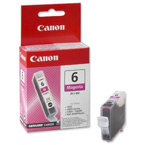 Canon BCI-6PM Inkjet Cartridge Page Life 280pp Photo Magenta Ref 4710A002 Ident: 797E