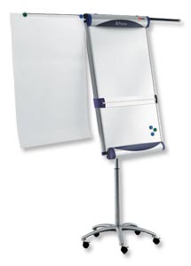 Nobo Piranha Flipchart Easel Magnetic Large with Extending Display Arms Mobile on 5 Castors Ref 1901920