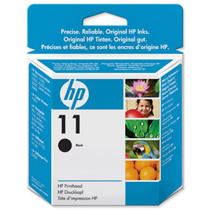 Hewlett Packard [HP] No. 11 Inkjet Printhead Page Life 24000pp Black Ref C4810A Ident: 807C