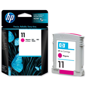 Hewlett Packard [HP] No. 11 Inkjet Cartridge Page Life 1750pp 28ml Magenta Ref C4837A Ident: 807C
