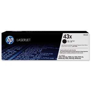 Hewlett Packard [HP] No. 43X Laser Toner Cartridge Page Life 30000pp Black Ref C8543X Ident: 814T