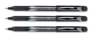 Pilot V10 Rollerball Pen Rubber Grip Needle Point 1.0mm Tip 0.7mm Line Black Ref BXGPNV1001 [Pack 12]