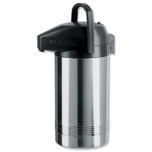 Pump Pot Stainless Steel with Pouring Lock Retains Heat 8 hours 3 Litre