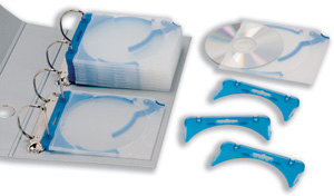 Durable CD Quickflip Pro Filing Clips for Standard Case Blue Ref 5272/06 [Pack 10]