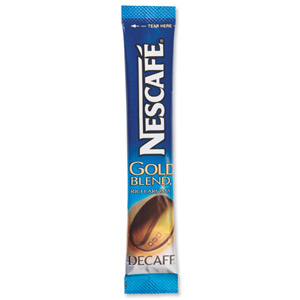 Nescafe Gold Blend Instant Coffee Granules Decaffeinated Stick Sachets Ref 5219615 [Pack 200]