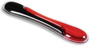 Kensington Duo Keyboard Wrist Rest Gel Wave Red and Black Ref 62398