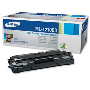 Samsung Laser Toner Cartridge Page Life 2500pp Black Ref ML1210D3/ELS Ident: 833M