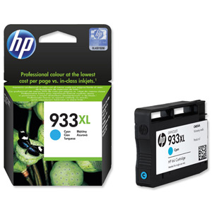 Hewlett Packard [HP] No.933XL Inkjet Cartridge Page Life 825pp Cyan Ref CN054AE