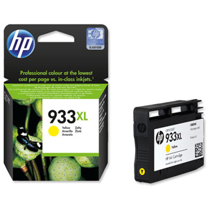 Hewlett Packard [HP] No.933XL Inkjet Cartridge Page Life 825pp Yellow Ref CN056AE