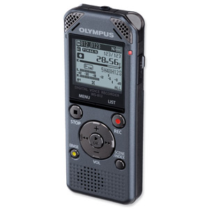 Olympus WS-812 Audio Recorder USB MicroSDHC MP3 WMA 4GB 1626Hrs LP 5x200 Messages Ref V406151TE000